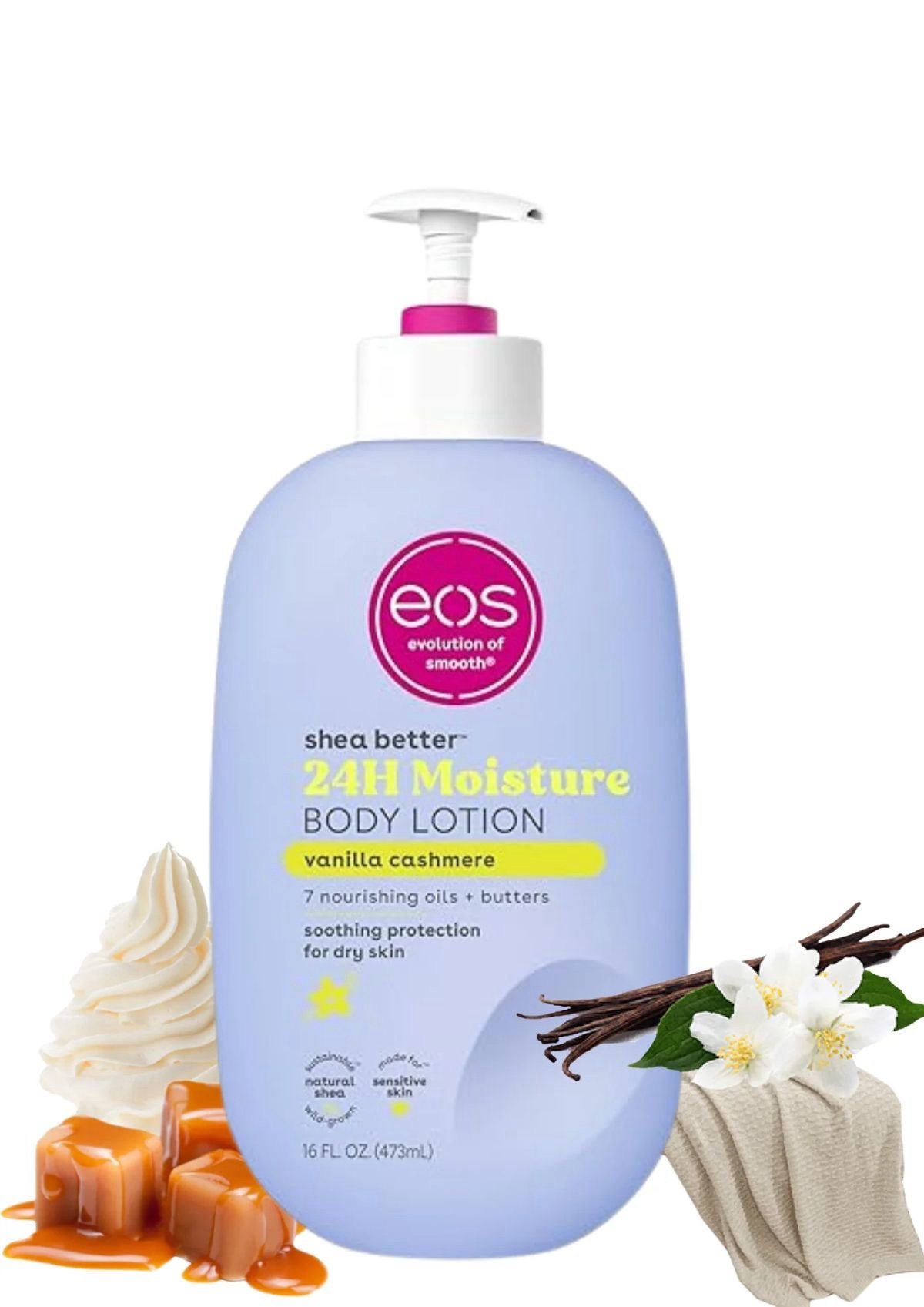 img_0559 EOS Lait Corporel Hydratant 24H – Vanille Cachemire (473 ml) – Image 1