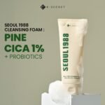 🌿 KSECRET – SEOUL 1988 Cleansing Foam : Pine Cica 1% + Probiotics – Image 3