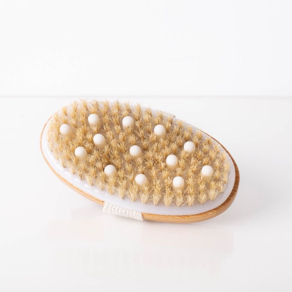 img_4084 Brosse de Massage et Exfoliation à Sec – Poils Naturels & Picots de Massage – Image 1