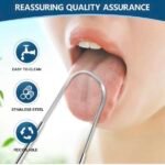 Gratte-langue en acier inoxydable – Sensation de fraîcheur immédiate(Lot de 2 gratte-langues Brencco en acier inoxydable) – Image 2