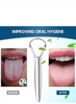 Gratte-langue en acier inoxydable – Sensation de fraîcheur immédiate(Lot de 2 gratte-langues Brencco en acier inoxydable) – Image 3