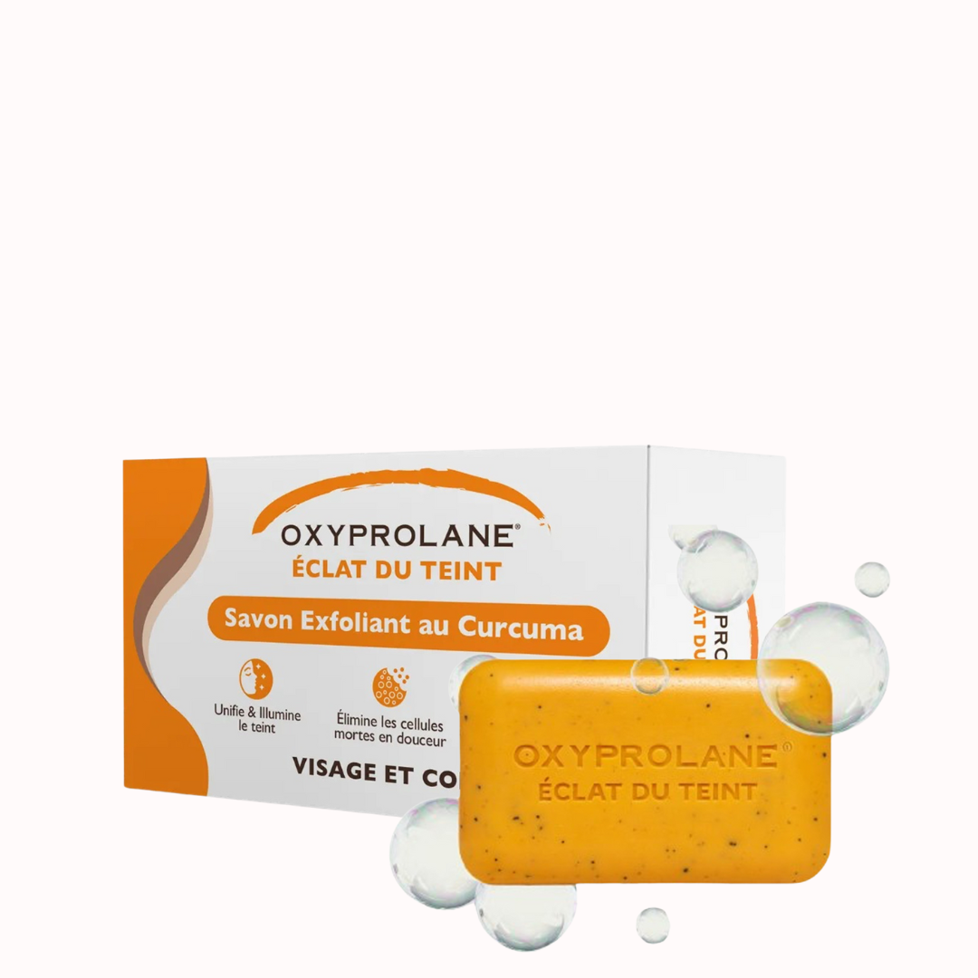 OXYPROLANE Éclat du Teint – Savon Exfoliant au Curcuma